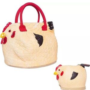 Rubber Chicken Purse - The Hen Bag Handbag & Coin Purse!
